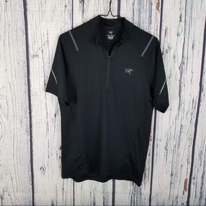 Men’s Arcteryx 1/4 Zip Short Sleeve Shirt Small